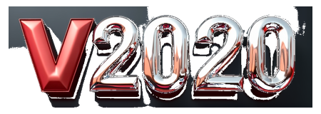 v 2020 logo